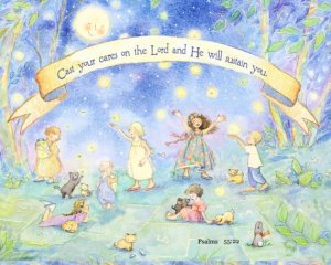 Cast Your Cares Upon the Lord - Giclee print