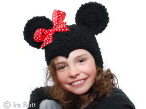 Handmade crocheted Mickey Minnie Mosue Hat