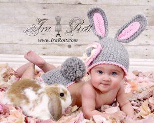 Easter Bunny Rabbit Hat 