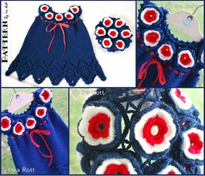 Crochet Patriotic Dress PDF Pattern