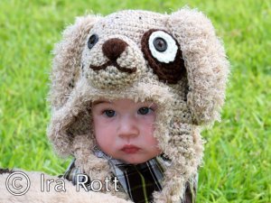 Crochet Gromit Puppy Dog Hat For All Ages