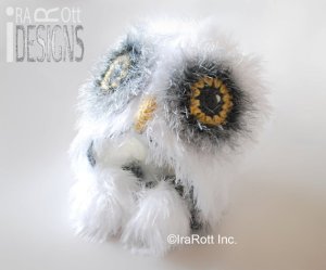 Handmade Crochet Arctic Snow Owl Animal Hat For All Ages or American Bald Eagle Hat