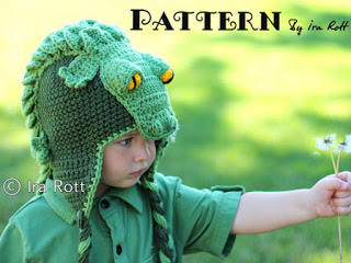 Crocodile Hat Crochet Pattern