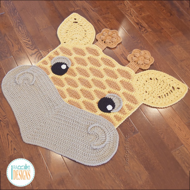 Giraffe Rug Crochet Pattern