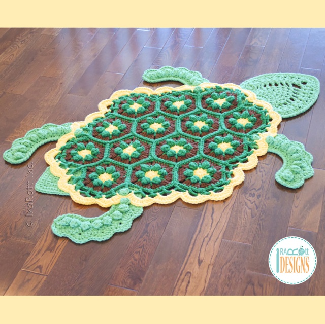 Turtle Rug Crochet Pattern
