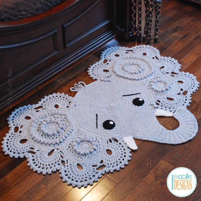 Elephant Rug Crochet Pattern